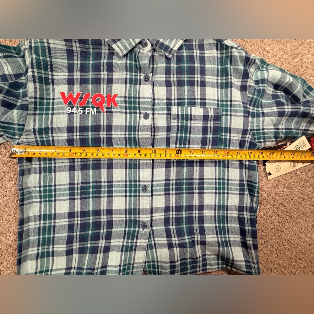 NWT Netflix Stranger Things x No Boundaries Cotton Cropped Flannel Size XXS (00) - Picture 9 of 12